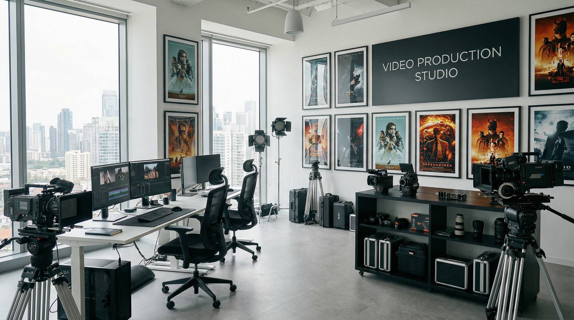 免费看60分钟调色视频公司办公室实景